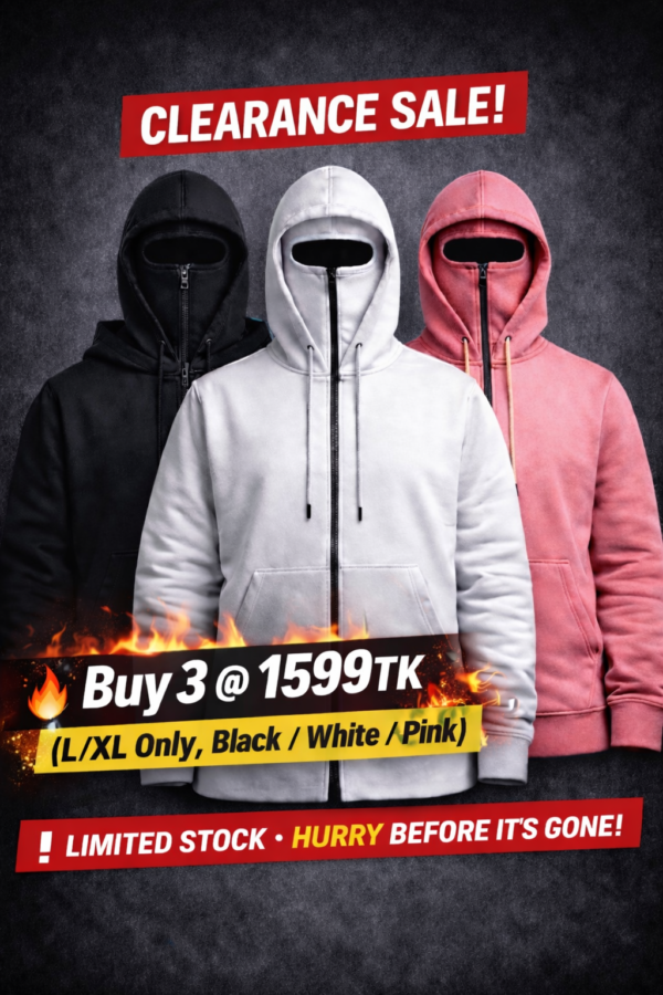 ZANA Balaclava Ninja Hoodie Combo Offer (BUY 3 SAVE MORE)